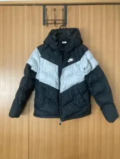 《NIKE160サイズ》ダウンコート 黒グレー