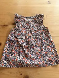 BeBe フラワープリント タンクトップ 120