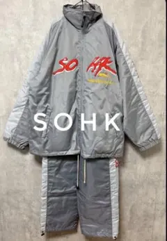 美品00s SOHK ナイロンセットアップ 上下 B系HIPHOP Y2K 2026年最新】SOHK(School of Hard Knocks) メンズ ナイロンジャケット
