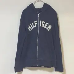 値下げ歓迎✨TOMMY HILFIGER 【S】ジップアップパーカー ネイビーのサムネイル