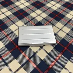 アルミ製 カードケース シルバー シンプル
