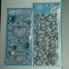 キラリンジュエリーステッカー　キラキラジュエルシール　シナモロール　サンリオ