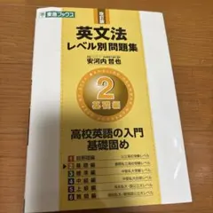英文法 レベル別問題集 安河内 哲也
