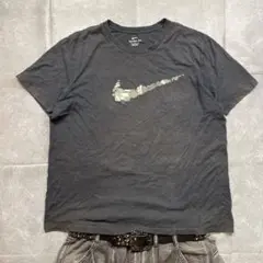 Y2K 00s NIKE 短丈スウオッシュロゴTシャツフェードarchive