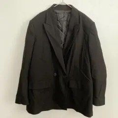 【美品】ZARA ザラ ダブルブレスト ブレザー テーラードジャケット ブラック