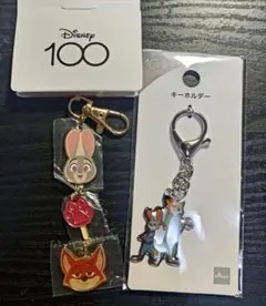 しまむら ズートピア ディズニー100周年記念 ダイソー キーホルダー