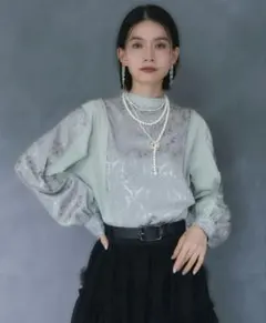 グレー HARE 2WAYジャガードキリカエシャツ