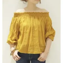 Deuxieme ClassePHILEA オフショルダー ブラウス DEUXIEME CLASSE - Deuxieme ClassePHILEA オフショルダー ブラウスの