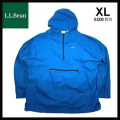 L.L.Bean ハーフジップ アノラックパーカー 00's 古着 XL ブルー