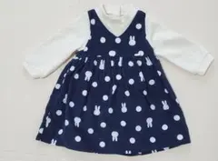 petit main 水玉ミッフィーワンピース