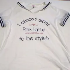 Pink latte セーラー　リブ Tシャツ　160のサムネイル