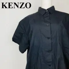 KENZO Composition シャツ 半袖 黒 38 1287-Bのサムネイル