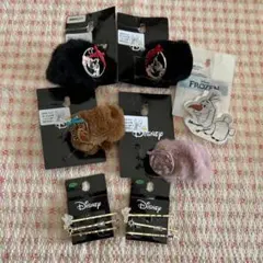 新品　ディズニー　ヘアクリップヘアアクセヘアカフフィガロオラフドナルドディジー