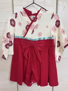 PUFF 2 KIDS 花柄着物風ドレス 70 袴　ロンパース