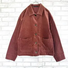 UNIQLユニクロ　コーデュロイジャケット　赤　M