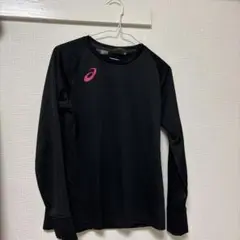 ASICS 長袖 ブラック Tシャツ　Mサイズ