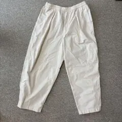 UNIQLO U パラシュートクロップドパンツ　アイボリー　Lサイズ