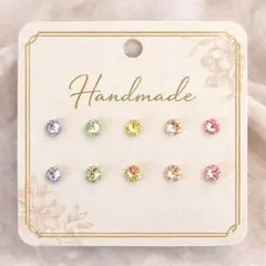春色✨全38色選べるピアス10本＊シンプルで小さいピアス
