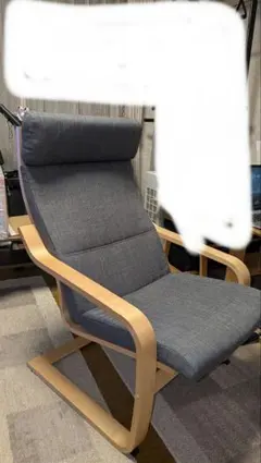 ポエング美品 POÄNG ポエング ロッキングチェア, ブラウン/ヒッラレド チャコール - IKEA