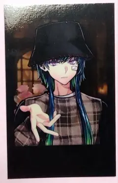 あくねこ　バレンタインチェキ風カード　バスティン