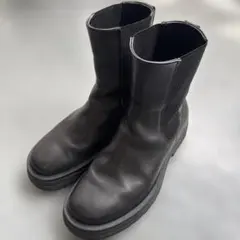 ZARA ザラ ブーツ サイドゴアブーツ ブラック 厚底 トラック 44