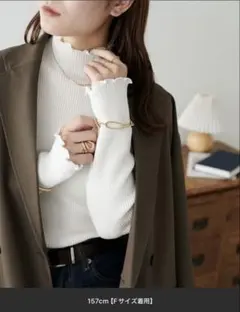 DISCOAT 【WEB限定】ハイネックメローリブニット