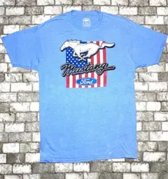 FORD MUSTANG Blue TシャツL フォード マスタングのサムネイル