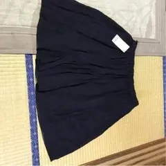 新品✨シフォンプリーツイージースカート L 黒