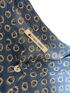 T'BLIS STUDIO 花柄半袖カーディガンワンピース