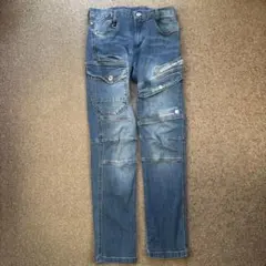 デニム作業着⭐︎UNDER DENIM FOR 多機能ポケットデニムパンツ