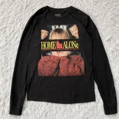 ホームアローン 長袖Tシャツ ロンT 古着 ムービーT ブラック 4693のサムネイル