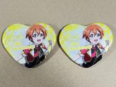 ①ラブライブ　μ's　アニメ放送10周年記念　 海外限定　缶バッジ　星空凛　2つ
