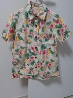 MIKI HOUSE　DOUBLE.B　ダブルビー　アロハシャツ　130cm