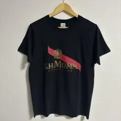 【未使用】G.H.MUMM Tシャツ ロゴTシャツ バックプリント 黒 居酒屋