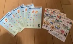 ラジオ体操ポケモンカード３枚、ステッカー５枚セット
