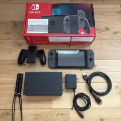 【美品】Nintendo switch グレー SDカード128GB付