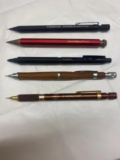 高級シャープペンシル 5本セット ステッドラー カヴェコ ぺんてる等のサムネイル