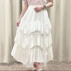 An MILLE アンミール ラウンドフリルリボンSKのサムネイル