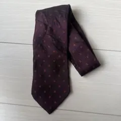 dunhill ダークパープル 幾何学模様 ネクタイ