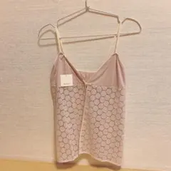 Encachette アンキャシェット ドットレースキャミソール