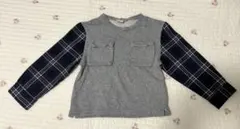 プチィマイン　110 トレーナー　シャツ　グレー