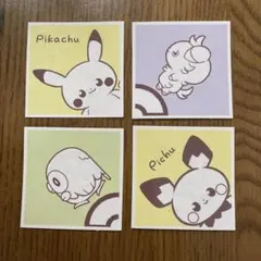 ポケピース ウエハース シール ４枚 セット まとめ売り ピカチュウ ピチュー