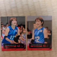 バレーボール女子日本代表 2026 福留慧美 2枚