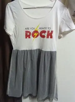 ARE YOU READY TO ROCK 半袖カットソー Mサイズのサムネイル