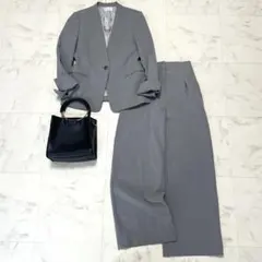 美品 2022年 プラステ パンツスーツ セットアップ ストレッチ サイズ違い