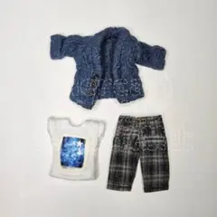 オビツ11 ねんどろいどどーる カーディガン Tシャツ パンツ 3点セット