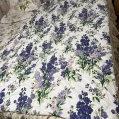 LAURA ASHLEY 花柄 パープル リバーシブルのサムネイル