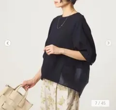 新品タグ付き かぐれ リネンフレンチクルーネック アーバンリサーチ