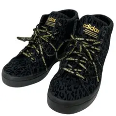 アディダス コートバンテージ レオパード ハイカット スニーカー 23