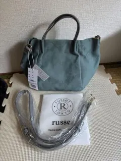 russet グリーン ショルダーバッグ